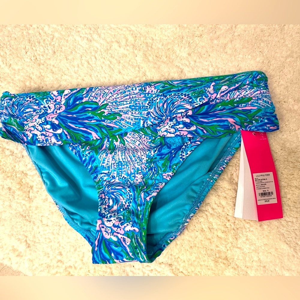 NWT Lilly Pulitzer | Lagoon Sarong Hipster Bottom size 8